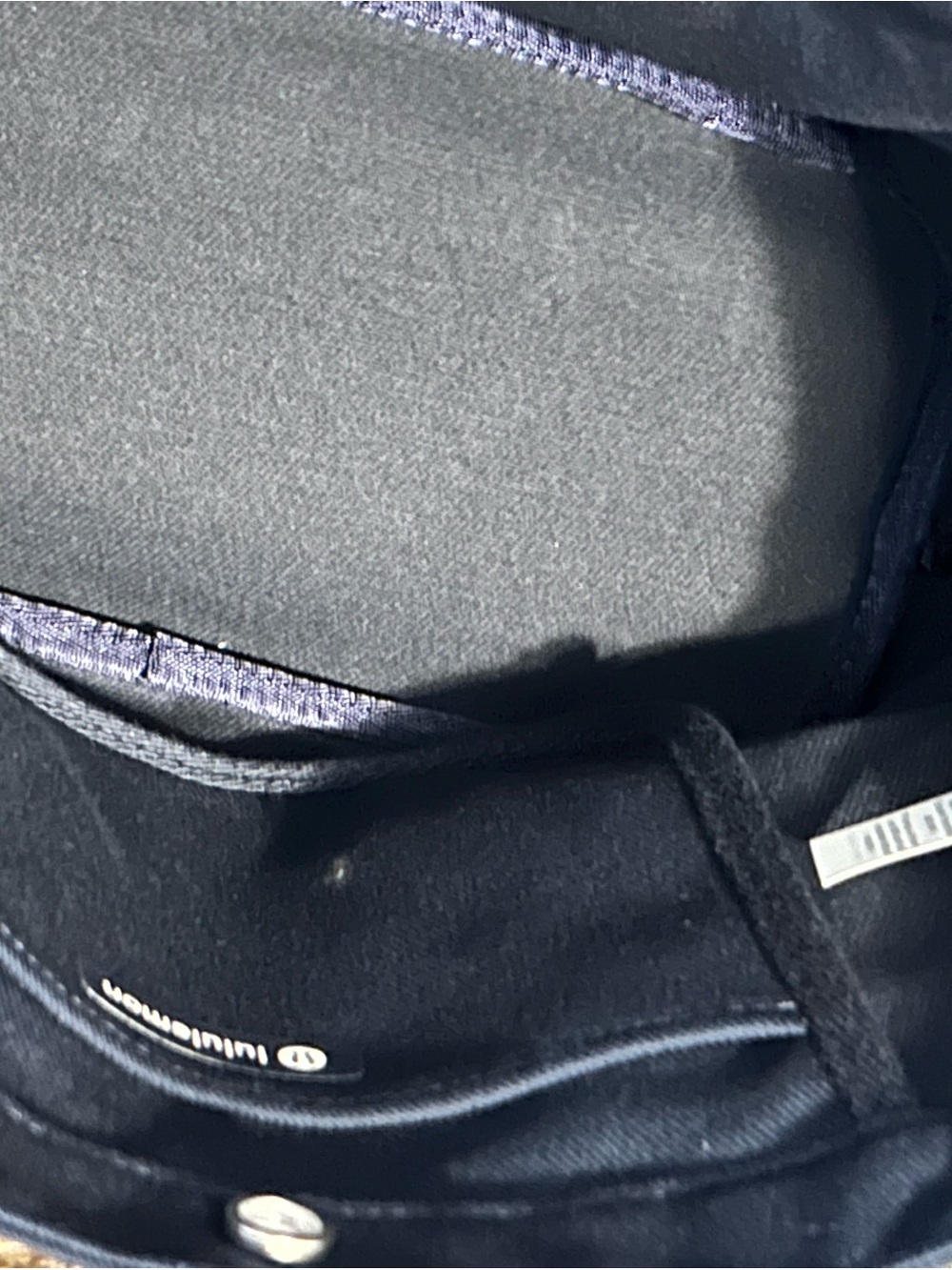 lululemon athletica True Navy Canvas Tote with Interior Pockets - Picture 3 of 7